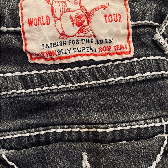 True religion distressed jean shorts - Picture 3 of 5